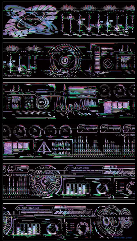 0011-XIN DONG FA ZE Studio-6x100cm Shell Luster PET Tape