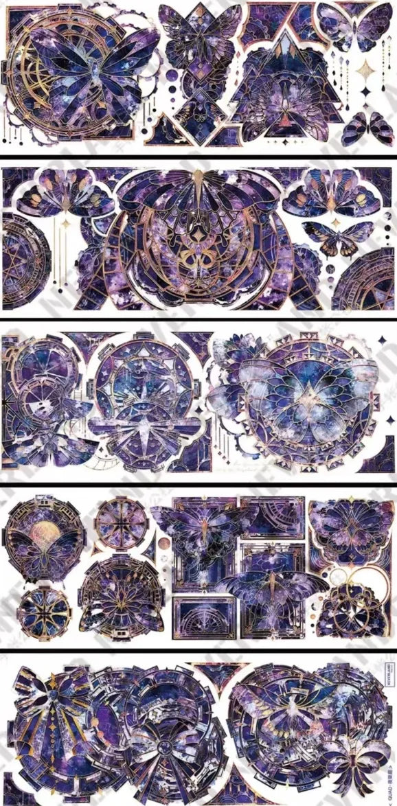 0674-NEVERLAND Studio-8x100cm Holographic Gold PET Tape