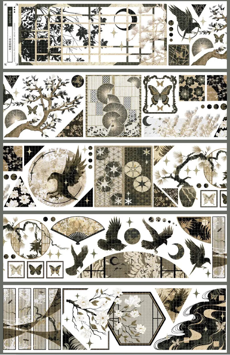 1756-6.5x100cm Gold Foil Stamping PET Tape