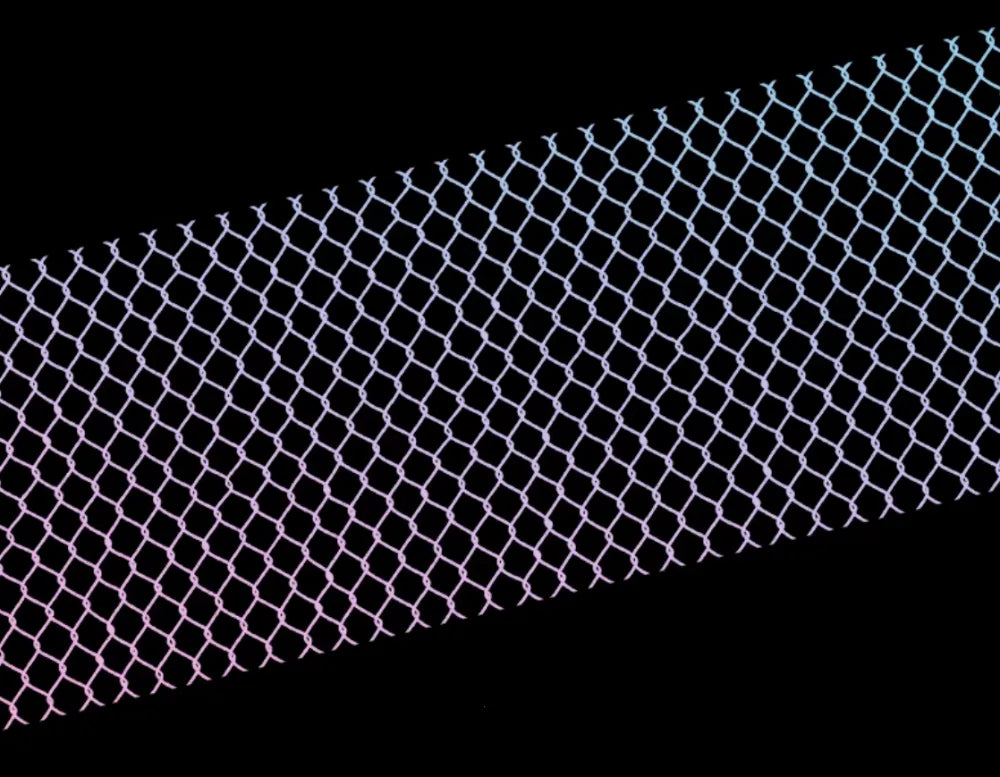 2243-6x100cm Holographic Silver PET Tape