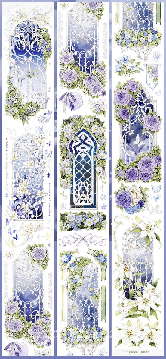 2421-MIST FOREST Studio-6.5x112cm Shell Luster PET Tape