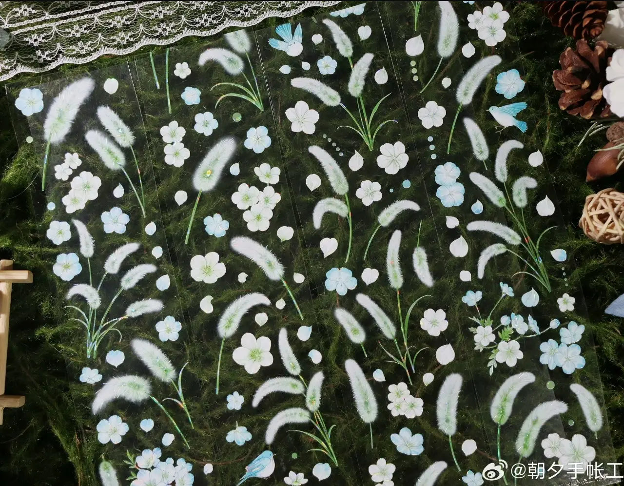 3422-6x100cm Shell Luster PET Tape