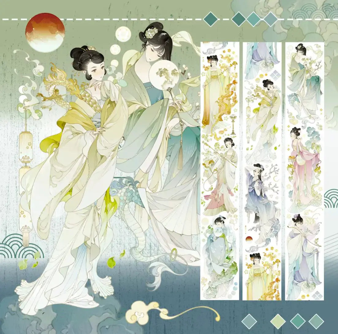 3485-6x100cm Silver Shell Luster PET Tape