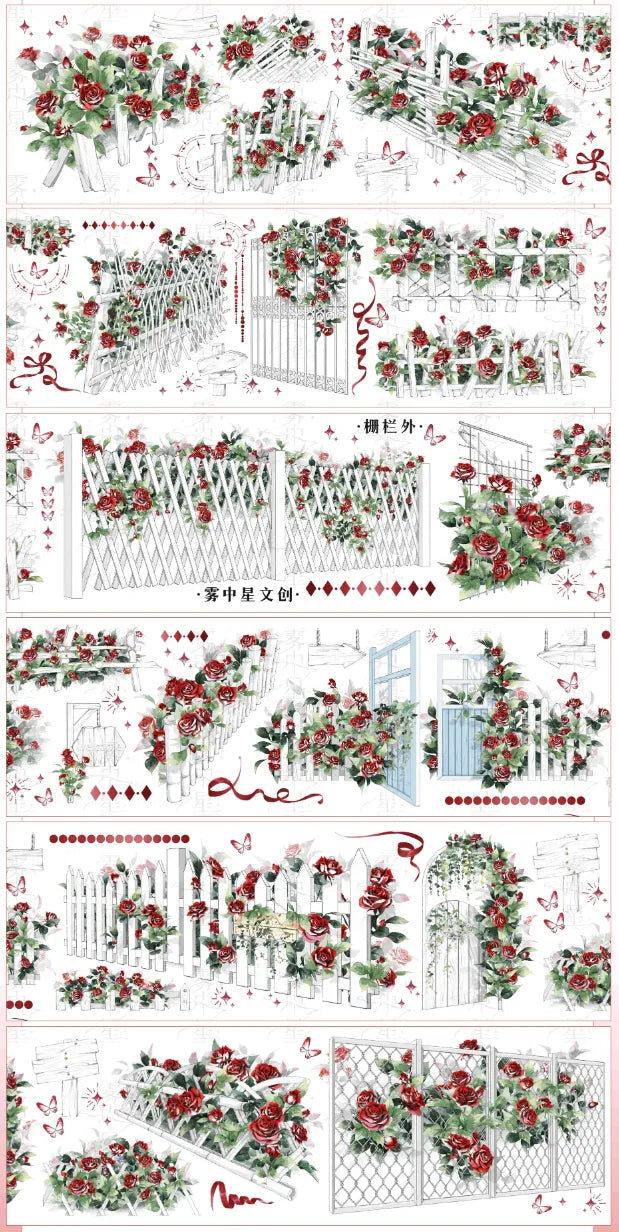 3881-MIST WITH STAR Studio-6x100cm Shell Luster PET Tape