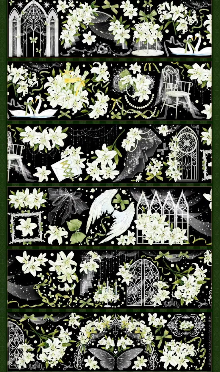 3917-6x100cm Shell Luster PET Tape