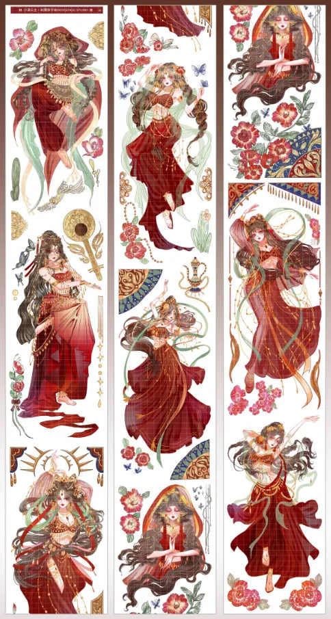 4009-6x100cm Shell Luster PET Tape