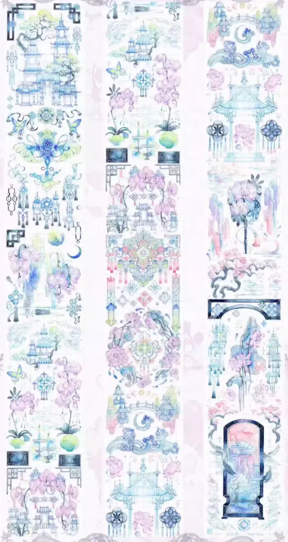 4028-xx studio-6.5x100cm Silver Shell Luster PET Tape