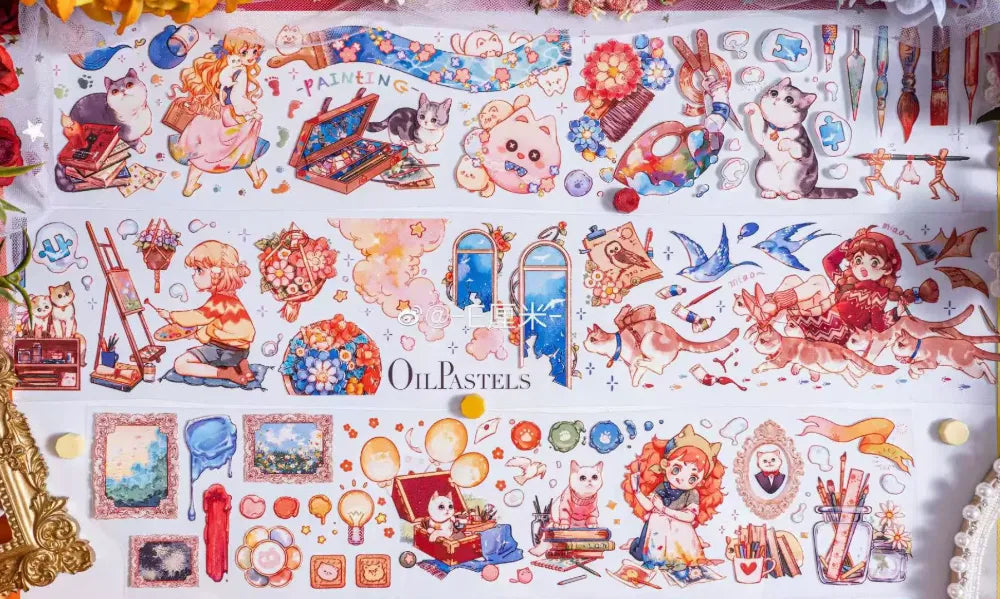 4242-Realheart Studio-6x100cm Iridescent PET Tape