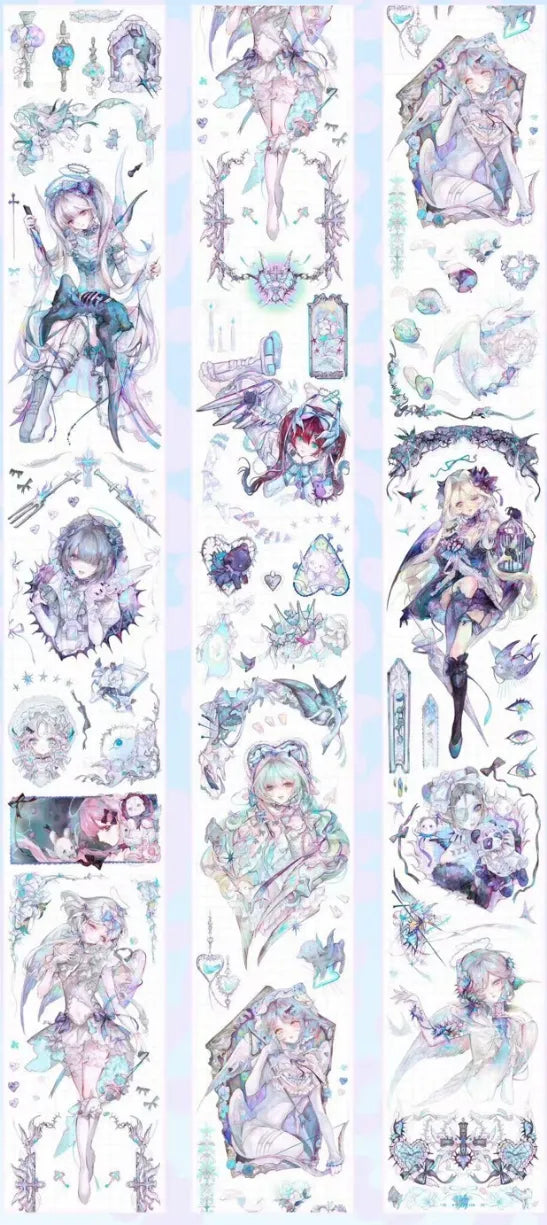 4248-xx studio-6.5x125cm Silver Shell Luster PET Tape