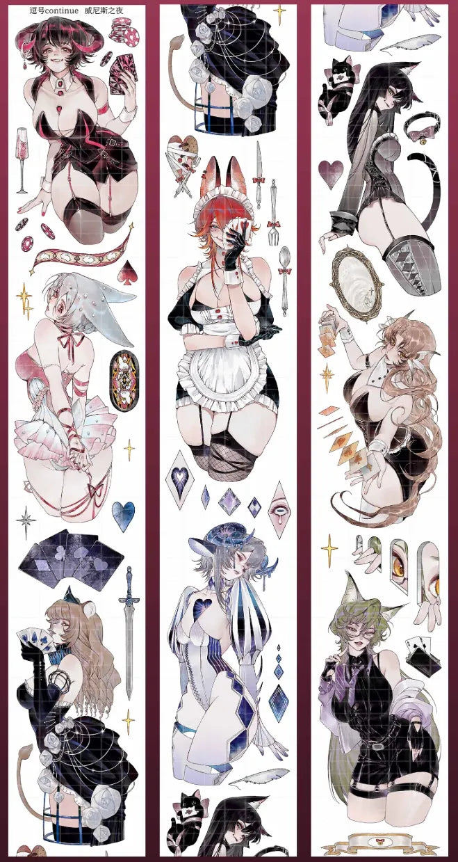 4403-Continue Studio-6x100cm Silver Shell Luster PET Tape