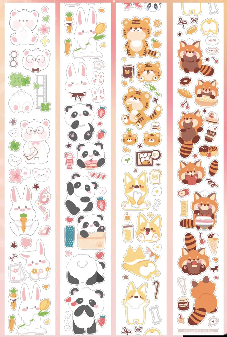 4445-King Kong Rabbit Studio-4x112cm Pre Cut Paper PET Tape