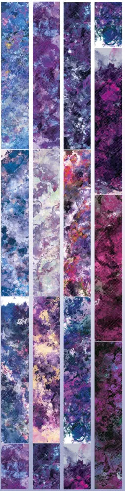 4450-SIQING Studio-4.5x294cm Holographic Fireworks Film PET Tape