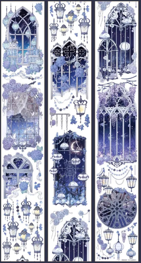 4486-MIST FOREST Studio-6.5x100cm Shell Luster PET Tape