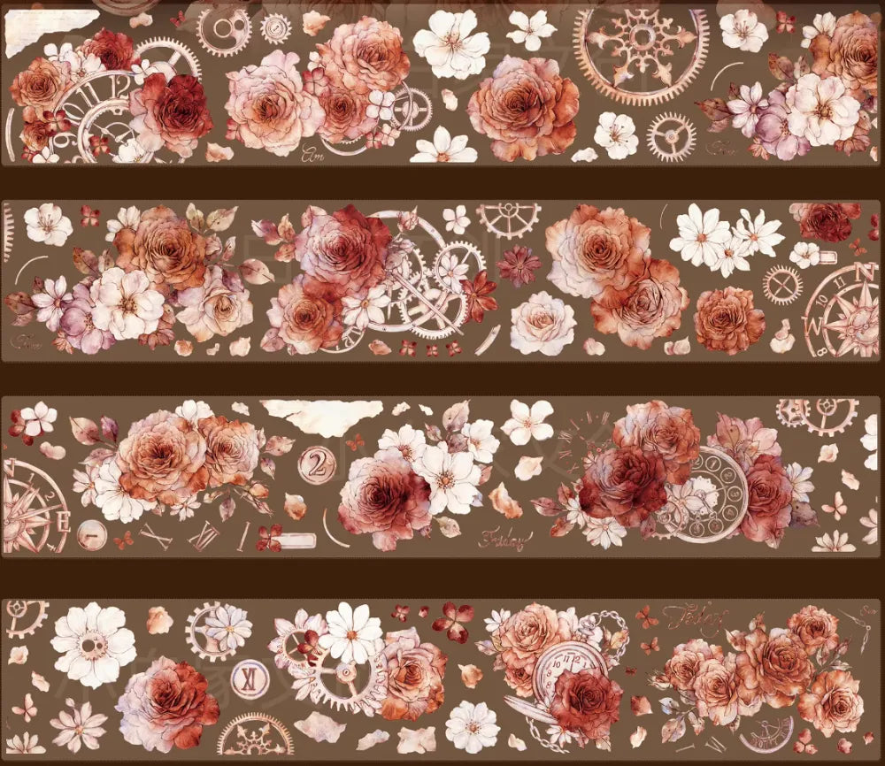 4612-XIAO BAI Studio-Flower Gear Glossy PET Tape