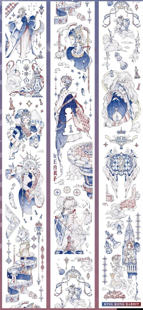 4780-King Kong Rabbit Studio-6.5x133cm Shell Luster PET Tape