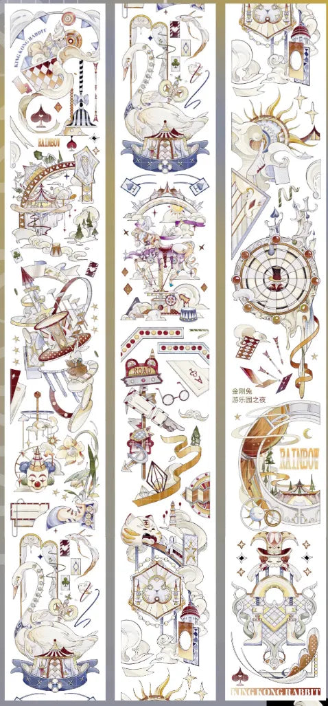 4781-King Kong Rabbit Studio-7x132cm Shell Luster PET Tape