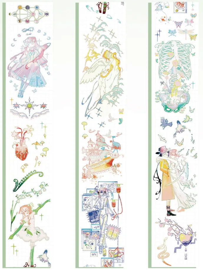 4796-Zhai Xing Yu Ni Studio-6x100cm Shell Luster PET Tape