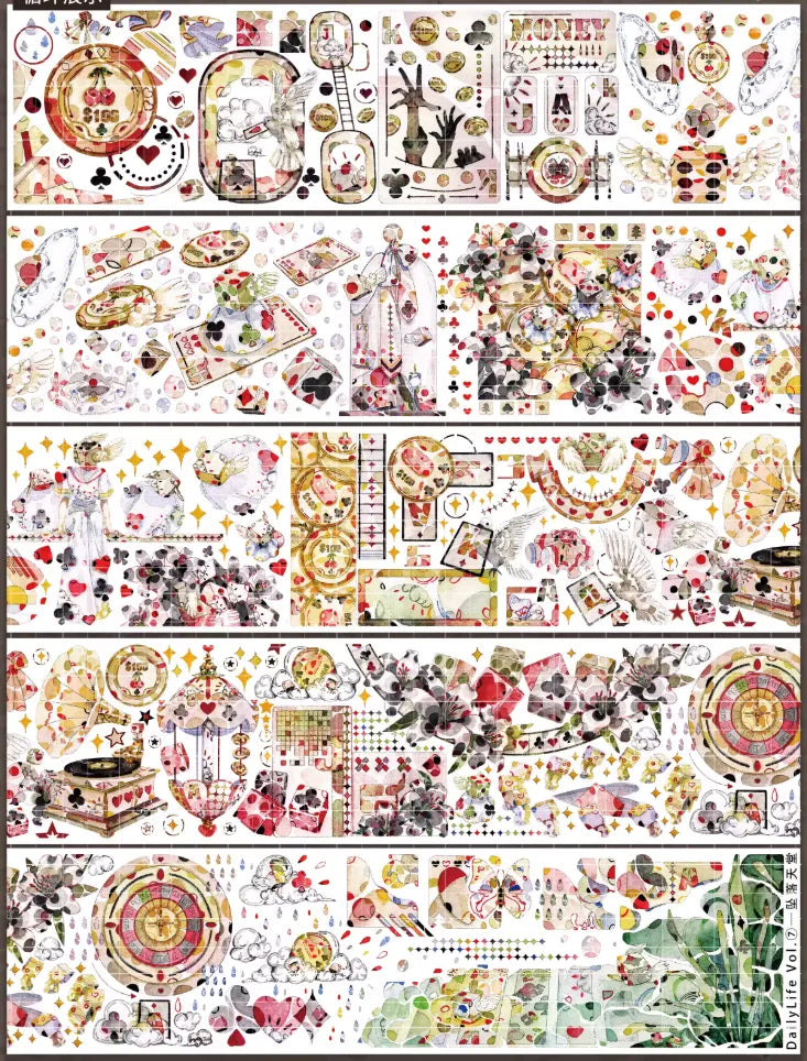 5277-DailyLife Studio-7x122cm Holographic Gold PET Tape