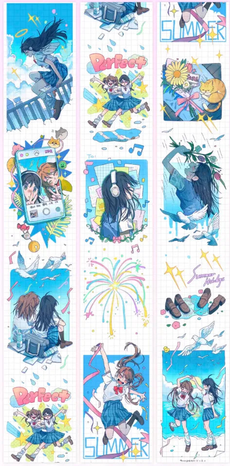 5322-MIAOPAJI Stuido-6x100cm Shell Luster PET Tape