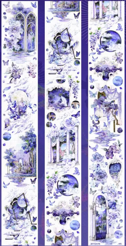 5391-xx studio-6.5x100cm Silver Shell Luster PET Tape