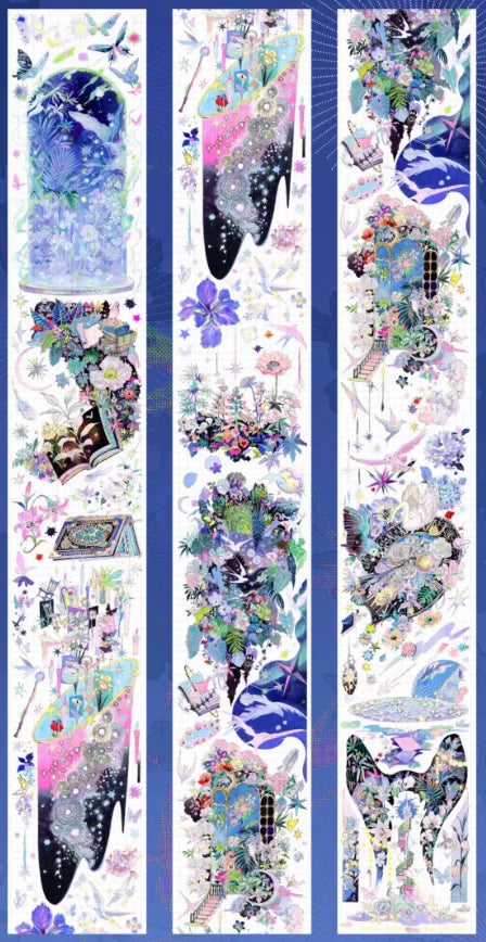 5393-xx studio-6.5x100cm Silver Shell Luster PET Tape