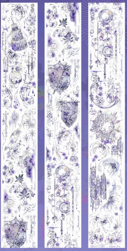 5394-xx studio-6.5x100cm Silver Shell Luster PET Tape