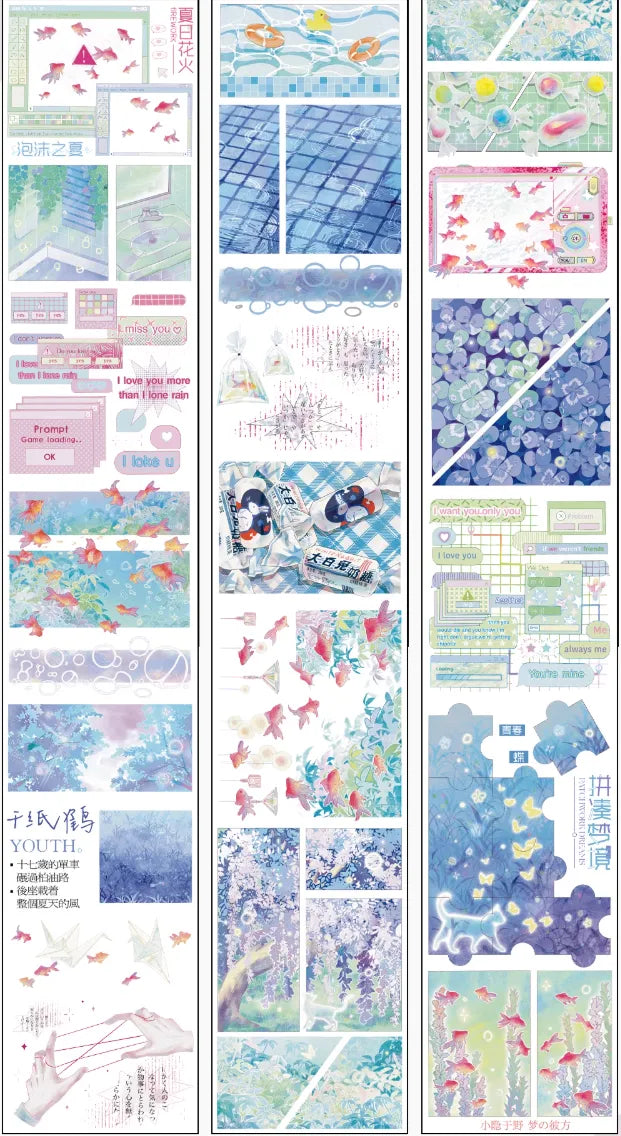 5460-XIAOYINYUYE Studio-6x100cm Shell Luster PET Tape