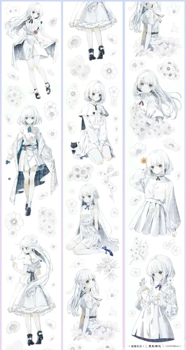 5500-NENGMAO DIARY Studio-6.5x100cm Shell Luster PET Tape