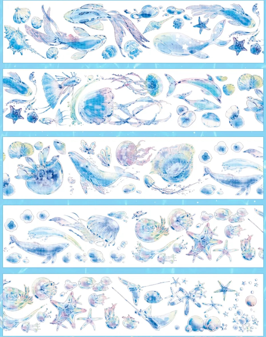 5552-NENGMAO DIARY Studio-6x100cm Galaxy Glow PET Tape