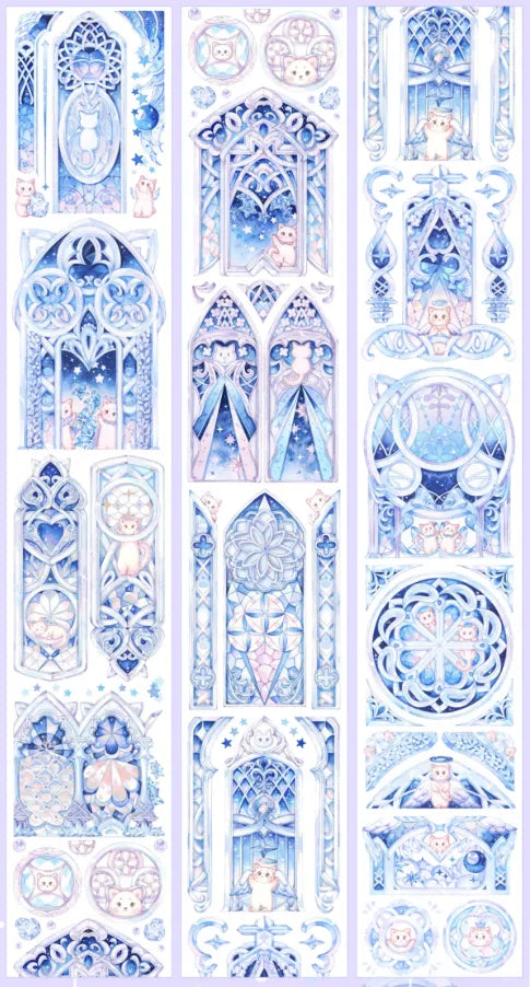 5553-NENGMAO DIARY Studio-6.5x100cm Shell Luster PET Tape