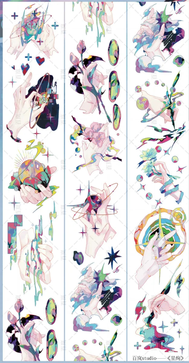 5643-BAILAN Studio-7x100cm Shell Luster PET Tape