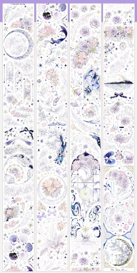 5670-The Little Prince Studio-6.5x200cm Silver Shell Luster PET Tape