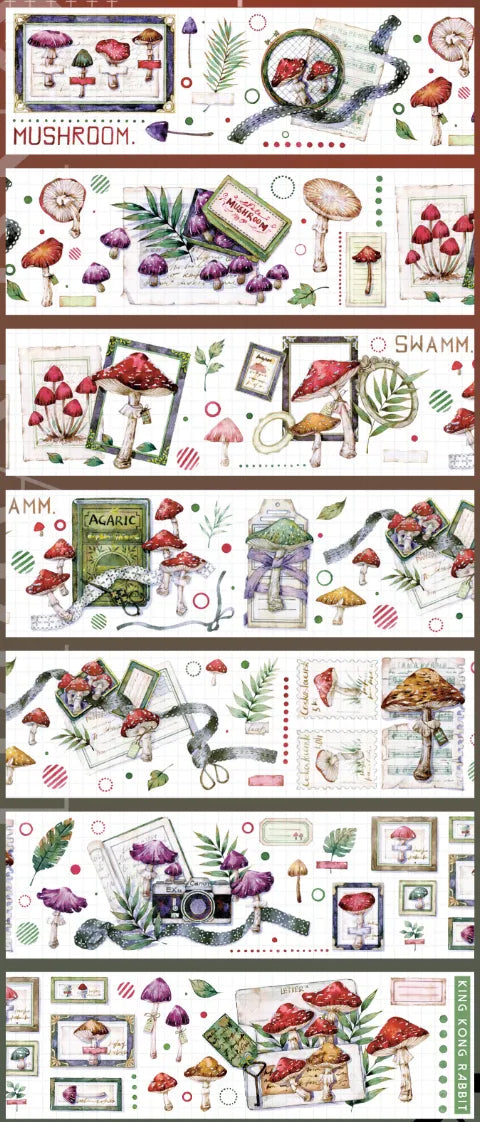 5916-King Kong Rabbit Studio-6.5x126cm Holographic Gold PET Tape