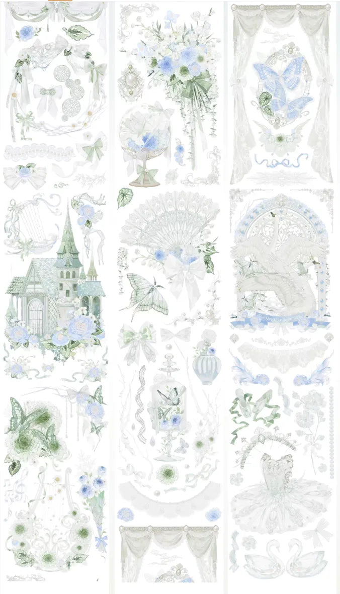 6058-SAMA Studio-7x100cm Precut Shell Luster PET Tape