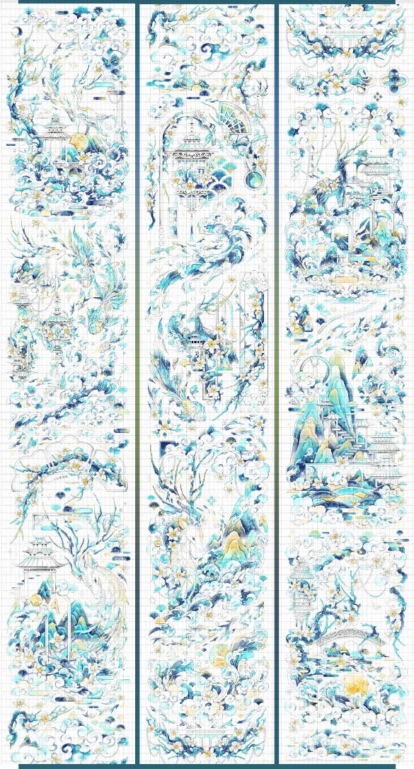 6222-WU TONG Studio-7.5x120cm Shell Luster PET Tape