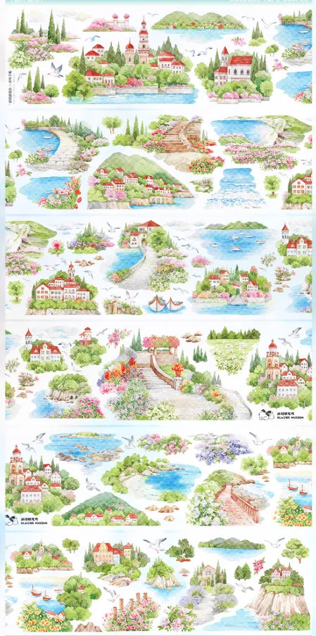 6405-Glacier Museum Studio-6.5x100cm Shell Luster PET Tape