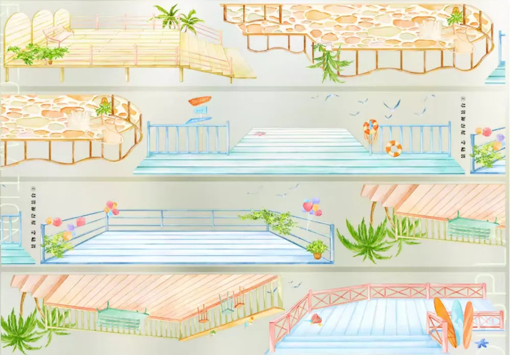 6463-JINGWUZHI Studio-6x115cm Glossy PET Tape