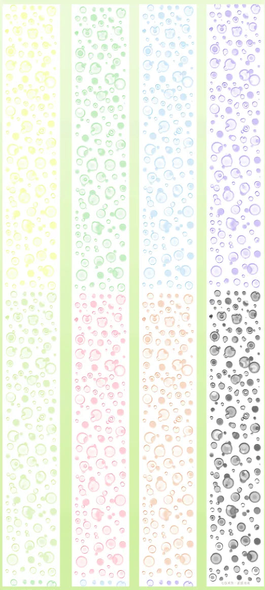 6558-GUANGSHI Studio-5x200cm Precut Shell Luster PET Tape