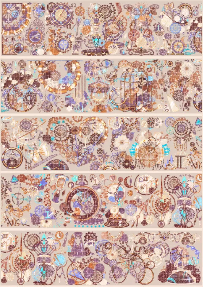 6735-Sleepless Champion Studio-6.5x100cm Gold Shell Luster PET Tape