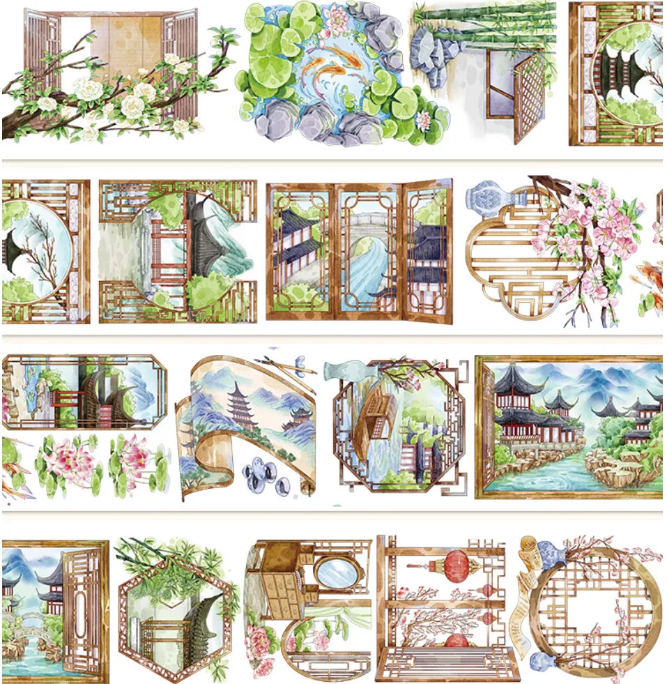 6775-6x100cm Shell Luster PET Tape