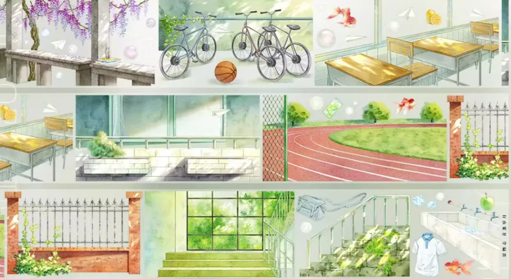 6990-JINGWUZHI Studio-7.5x115cm Glossy PET Tape