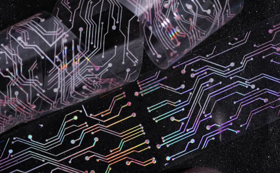 7026-Retro Story Studio-5x200cm Iridescent PET Tape