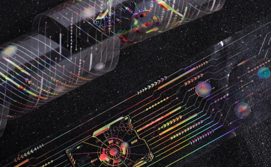 7027-Retro Story Studio-5x200cm Iridescent PET Tape