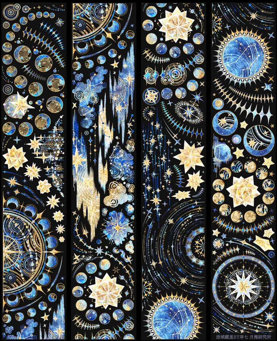 7194-YUEHAIYANJIUSUO Studio-6x100cm Shell Luster PET Tape