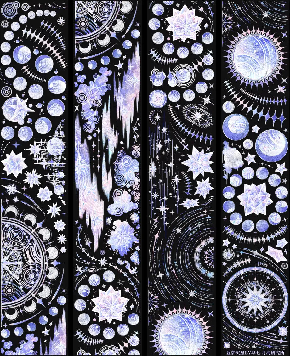 7195-YUEHAIYANJIUSUO Studio-6x100cm Shell Luster PET Tape