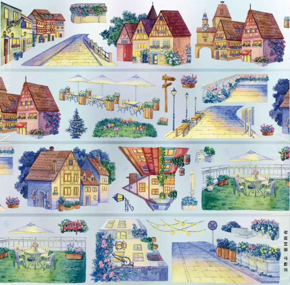 7202-JINGWUZHI Studio-7x100cm Pre Cut Gloss PET Tape