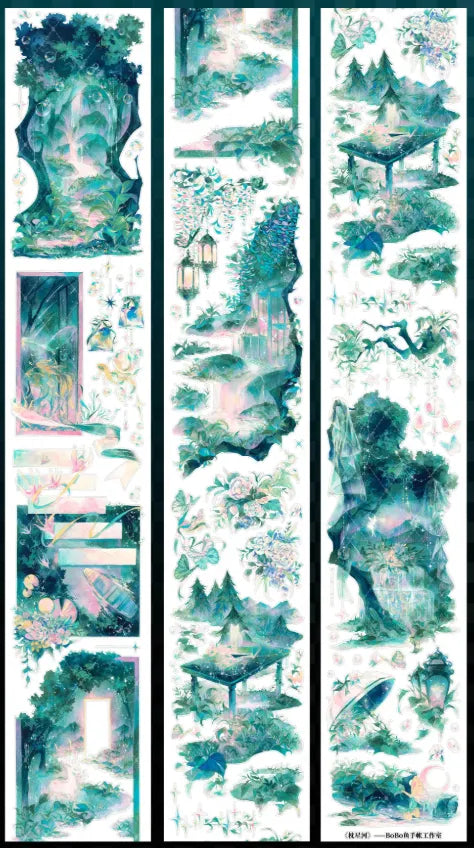 7355-BOBO FISH Studio-7x100cm Precut Shell Luster PET Tape