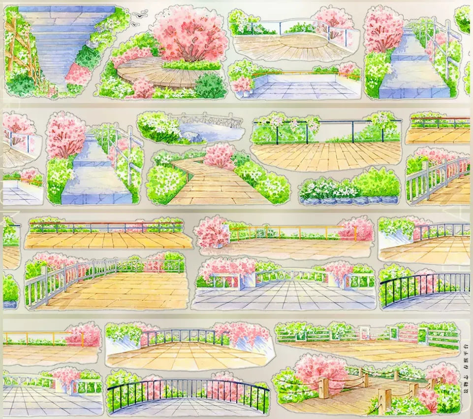 7529-JINGWUZHI Studio-7x100cm Pre Cut Gloss PET Tape