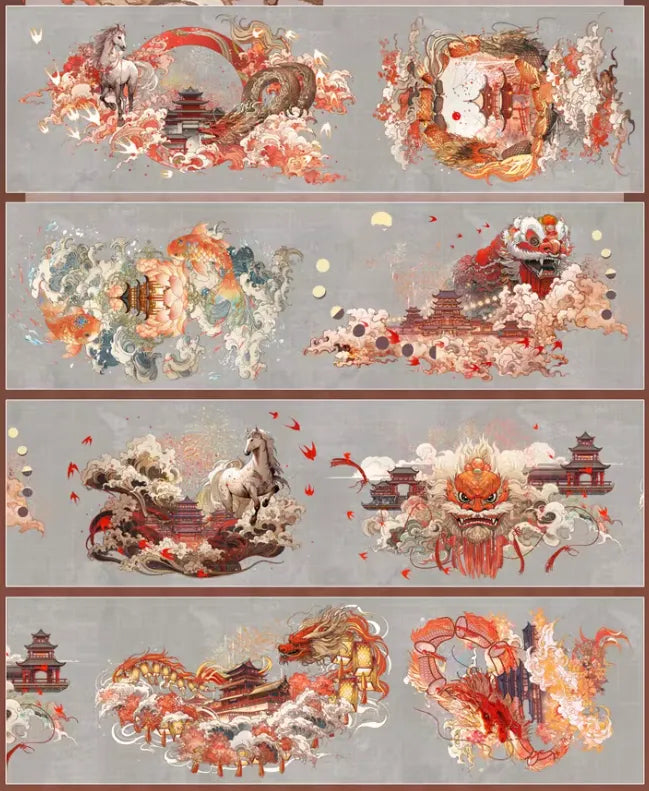7553-FUGUI LEE Studio-7x91cm Shell Luster PET Tape