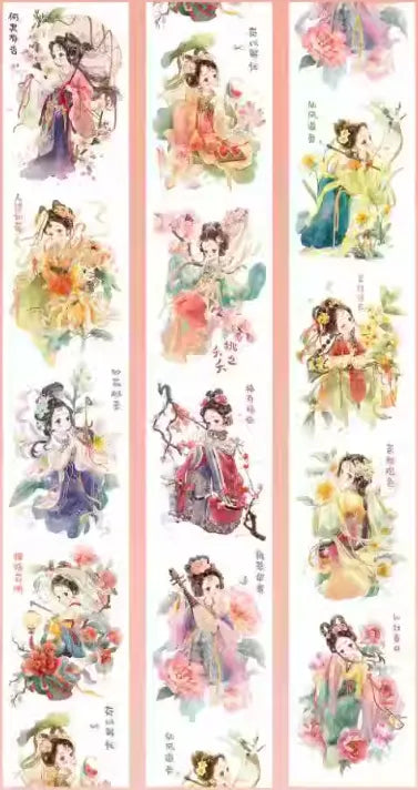 7663-Qianyan Stuido-7x115cm Precut Shell Luster PET Tape